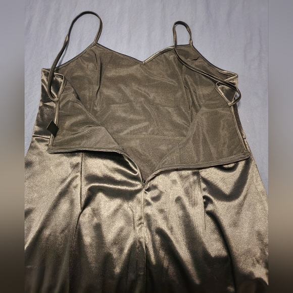 SHEIN Women's Fashion Leather Wrap Hem Cami Dress NWOT - Picture 8 of 15